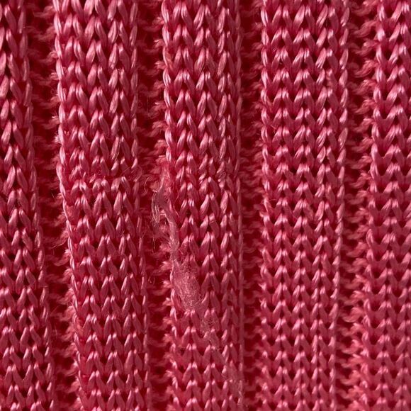 Vintage One on One Ribbed Knit Short Sleeve Front Button Sweater in Size - Picture 9 of 9